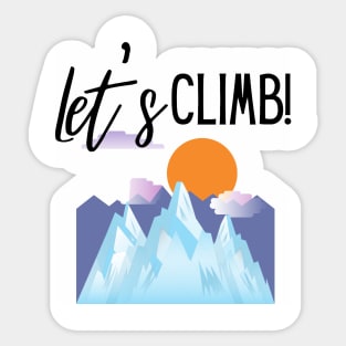 Let's Climb! Sticker